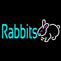 Rabbits Logo Neonreclame