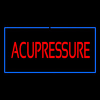 Red Acupressure Blue Border Neonreclame