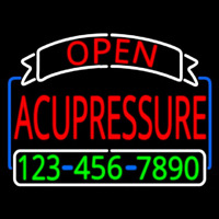 Red Acupressure With Phone Number Neonreclame