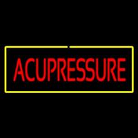 Red Acupressure With Yellow Border Neonreclame