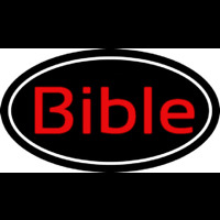 Red Bible With Border Neonreclame