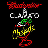 Red Budweiser Chelada Beer Sign Neonreclame