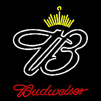 Red Budweiser Crown Beer Sign Neonreclame