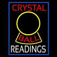 Red Crystal Ball White Reader Neonreclame