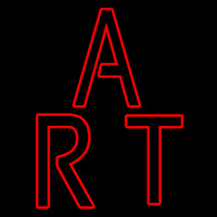 Red Double Stroke Art Neonreclame