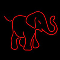 Red Elephant Logo Neonreclame