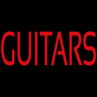 Red Guitar Block 1 Neonreclame