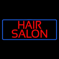 Red Hair Salon With Blue Border Neonreclame