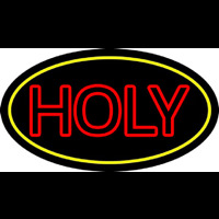 Red Holy With Border Neonreclame