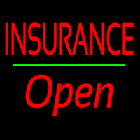 Red Insurance Open Green Line Neonreclame