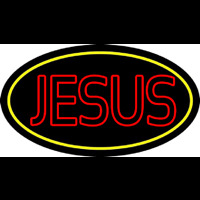 Red Jesus Block Neonreclame