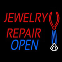 Red Jewelry Repair Blue Open Block Neonreclame