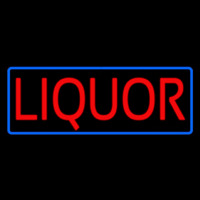 Red Liquor Blue Border Neonreclame