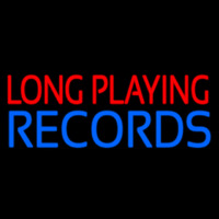 Red Long Playing Blue Records Block 1 Neonreclame