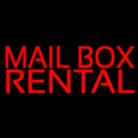 Red Mail Bo  Rentals Block Neonreclame