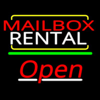 Red Mailbo  Blue Rental Open 3 Neonreclame