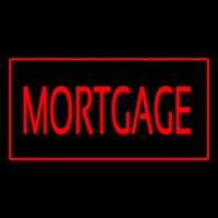 Red Mortgage Red Border Neonreclame