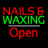 Red Nails And Green Wa ing Open White Line Neonreclame