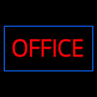 Red Office Blue Neonreclame