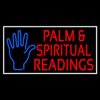 Red Palm And Spiritual Readings White Border Neonreclame