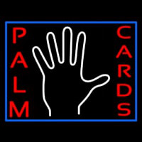 Red Palm Cards With White Logo Neonreclame