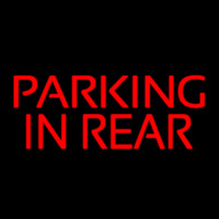 Red Parking In Rear Neonreclame