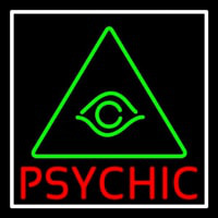 Red Psychic Green Logo Neonreclame