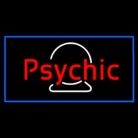 Red Psychic White Crystal Blue Border Neonreclame