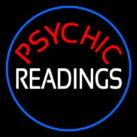 Red Psychic White Readings With Border Neonreclame