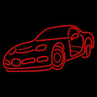 Red Racing Car Neonreclame