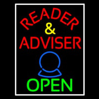 Red Reader And Advisor Open Neonreclame