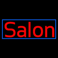 Red Salon With Blue Border Neonreclame