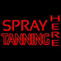 Red Spray Tanning Here Neonreclame