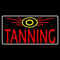 Red Tanning With Sun Logo Neonreclame