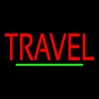 Red Travel Green Line Neonreclame