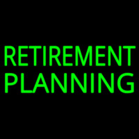 Retirement Planning Neonreclame