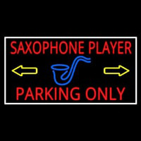 Sa ophone Player Parking Only White Border Neonreclame