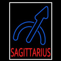 Sagittarius White Border Neonreclame