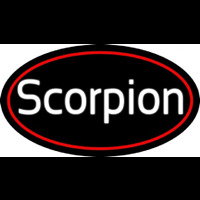 Scorpion Red Oval Neonreclame