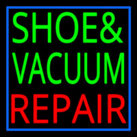 Shoe And Vacuum Repair With Border Neonreclame