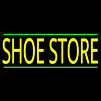 Shoe Store With Green Line Neonreclame