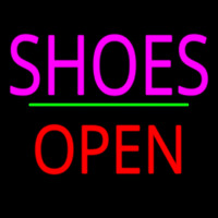 Shoes Open Block Green Line Neonreclame