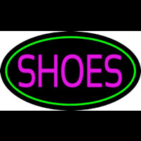 Shoes Oval Green Neonreclame