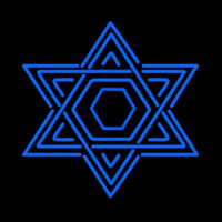 Star Of David Judaism Neonreclame