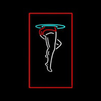 Strip Girl Leg Logo Neonreclame