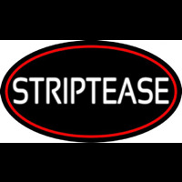 Striptease With Red Border Neonreclame