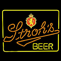 Strohs Lighted Beer Sign Neonreclame