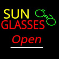 Sun Glasses Open White Line Neonreclame