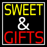 Sweet And Gifts With White Border Neonreclame