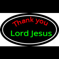 Thank You Lord Jesus With Border Neonreclame